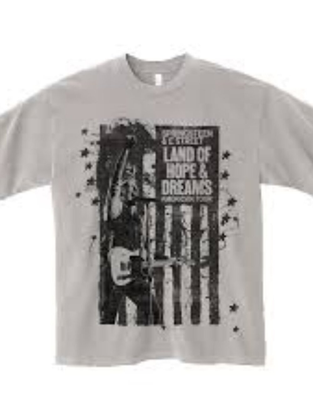 NWOT Bruce Springsteen Land Of Hope And Dreams American Tour 2026 grey tee